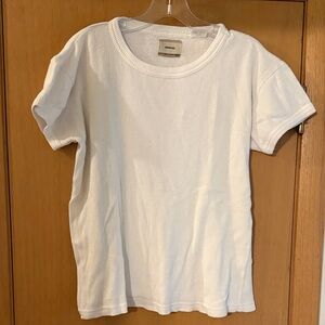 Minerals two hundred twelve degrees Women’s Ribbed Tee T-Shirt White Size M/L